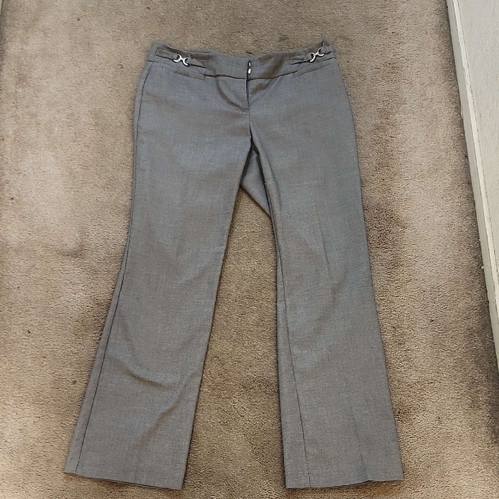 Gray Dress Pants with Silver Accents